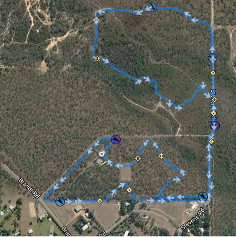 Map of the 2018 Cross Country Championships course