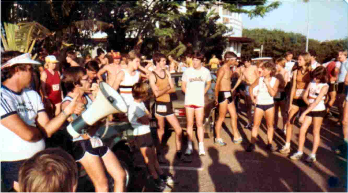 Runners before the start of the race